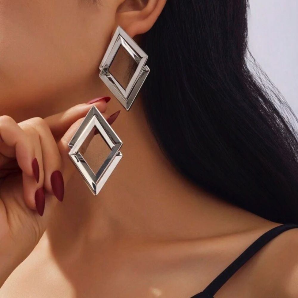 3for$20 Geometric Asymmetrical Square Exaggerated Women Earrings